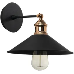 Schwarze Wandleuchte 24x24x20cm WellHome Baikal