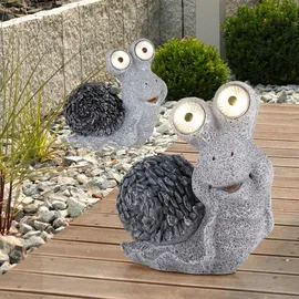 GLOBO Lighting LED grau Kunststoff, 2x 3000k, Lxbxh 19,5x10,5x20 cm,