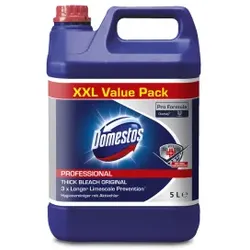 Domestos Professional Hygienereiniger, desinfizierend, Desinfizierendes Bleichmittel mit dreimal längerem Kalkschutz, 1 Karton = 4 Kanister à 5 Liter