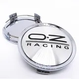 BayDe 4 Stück Acrylic/ABS Auto Radnabenkappen,für OZ 75mm Nabendeckel Radnabenabdeckung Felgendeckel Staubdicht Verschleißfest Zubehör