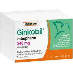 Ginkobil ratiopharm 240mg mit Ginkgo biloba