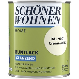 SCHÖNER WOHNEN Home Buntlack 750 ml cremeweiß glänzend