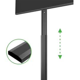 conecto Kabelkanal aus Kunststoff zum Kleben oder Schrauben inkl. 3M Klebeband, 50 cm, schwarz