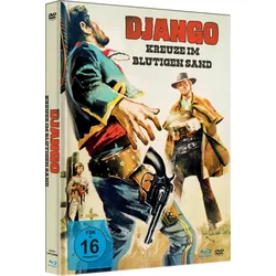 Django - Kreuze im blutigen Sand (Uncut Limited Mediabook, vom 2K-Master neu abgetastet, Blu-ray+DVD+Booklet) (Neu differenzbesteuert)