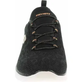 SKECHERS Summits - Leopard Spot black mesh rose gold trim 40