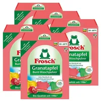 FROSCH Frosch Granatapfel Bunt-Waschpulver 1,35 kg - Mit fruchtigem Duft (5er Colorwaschmittel