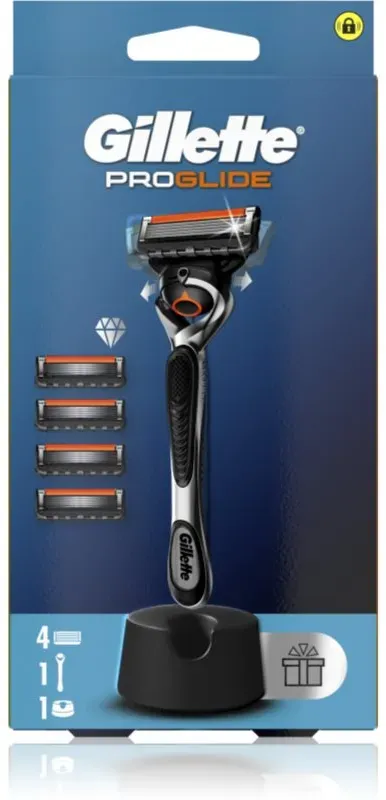 Gillette ProGlide Rasierer mit Ständer + Ersatzklingen 4 St.