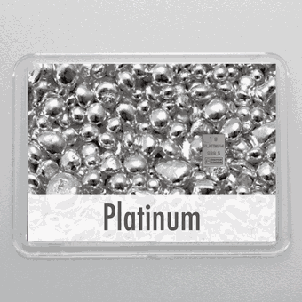 Platinbarren 1g Pt-Platinum (Flip)