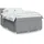 vidaXL Boxspringbett 180 x 200 cm Hellgrau