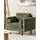 Beliani Sessel Nurmo Stoff 72 x 71 x 70 cm Dunkelgrün mit Kissen