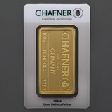C. Hafner 100 g Goldbarren C. Hafner
