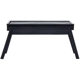 vidaXL Camping-Grill schwarz