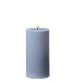 Deluxe Homeart MIA LED Stumpenkerze 15 cm 7,5 cm blau