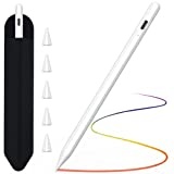 TQQ ipad Stift für Apple Pencil (2018-2023), 2.0 Stylus Pen für ipad mit Hochpräziser, Neigungserkennung & Palm-Ablehnung, für iPad 10/9/8/7/6 Generation/Pro 11"/12.9"/Air 3/4/5/Mini 5/6