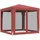 vidaXL Pavillon 2,5 x 2,5 m inkl. 4 Seitenteile Rot