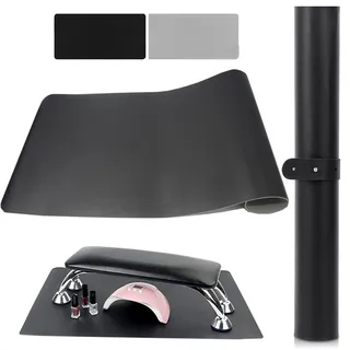 (Nur Matte) Nagel Armauflage Handkissen Tischunterlage, AMOYUN Doppelseitig Hand Rest Pad für Handauflage Nageldesign Weiches Mikrofaserleder Maniküre Tisch Matte für Nagelstudio
