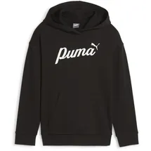 Puma Ess+ Script Hoodie Mädchen Kapuzensweater, schwarz - 152