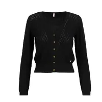 Blutsgeschwister Cardigan Save the World - nighty-night black knit L