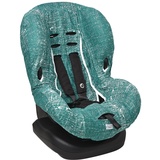 Meyco Baby Kindersitzbezug - Fine Lines Emerald Green - Gruppe 1+ - Einzelpackung