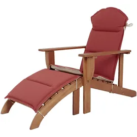 Garden Pleasure Adirondack Chair 142 x 70 x 93 cm Beige/Rot