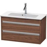 Duravit Ketho Waschtischunterschrank KT645302121 80 x 38,5 cm, Nussbaum dunkel,