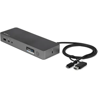 Startech StarTech.com Universale Laptop Dockingstation, Hybrid USB-C & USB-A Dock, Dual 4K DP/HDMI, 60W, Mac/Windows/Chrome