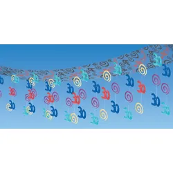 Partyset 30. Geburtstag Dekoration Deko Set bunt Girlanden Ballons