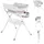 Cangaroo Babywanne Wickeltisch Como 2 in 1 faltbar, Wickelauflage, Zubehörfach rosa
