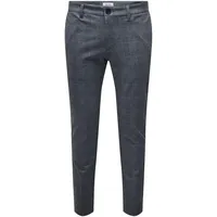 Only & Sons ONSMARK Slim Check Chinos Blau 30 32