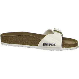 Birkenstock Madrid Birko-Flor Lack schmal patent white 41