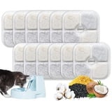 MIYUANGKJ Katzenbrunnen Filter, 12 Pack Trinkbrunnen Filter, Kompatibel mit Catit PIXI Pet Fountain Halten Sie Ihre Katze Gesund, Filter Katzenbrunnen für Katze