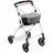 aktivshop Indoor-Rollator Wohnungsrollator leicht faltbar mit abnehmbarem Tablett weiß