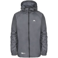 Trespass Unisex Erwachsene Qikpac Jacket Kompakt Zusammenrollbare Wasserdichte Regenjacke, Grau XL