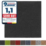 Karat Teppichfliesen Moscow Selbstliegend 50 x 50 cm Anthrazit