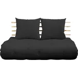 Karup Design SHIN SANO Schlafsofa clear/dark grey 140x95x75 cm / 200x140x75 cm