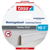 Tesa Montageband 5 m x 19 mm, weiß
