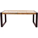 LAKSHMI-indisches-moebelhaus.de Couchtisch Retro 110x45x60 aus recyceltem Mangoholz