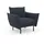OTTO home Cocktailsessel Stine Polyester 96 x 86 x 86 cm Blau