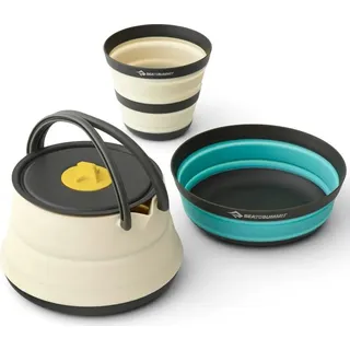 Sea to Summit Frontier UL Collapsible Kettle Cook Set + Cup white-blue WEISS No Size
