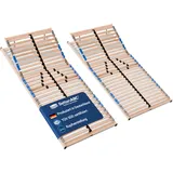 Betten-ABC 7-Zonen-Lattenrost Madera - 160x200cm - individuelle Kopfteilverstellung & Härtegradverstellung - Selbstmontage - für alle Matratzen geeignet - hergestellt aus Schicht- & Buchenholz