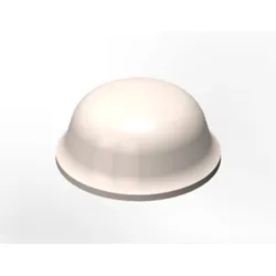 3M Bumpon SJ5003 Elastikpuffer, Weiß, 11,1 x 5,0 mm, Klebstoff Natur-Kautschuk R-30