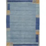 LUXOR LIVING Nepalteppich Manali blau 140 x 200 cm