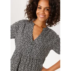 Aniston CASUAL Sommerkleid Schwarz/Weiß 48