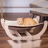 Natural Paradise Hängematte Iris | Bequeme Hängematte für Katzen oder kleine Hunde L 79,7 x B 41 x H 34,2 cm
