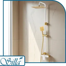 Desconocido Brauseset Aufputz S-1190WG Weiß-Gold