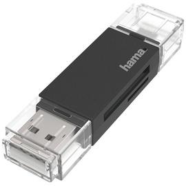 Hama 00200130 Kartenleser USB/Micro-USB Schwarz