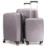 HAUPTSTADTKOFFER TXL - 3er Kofferset, TSA, Trolley-Set, 4 Rollen, Rollkoffer, EXTRA LEICHT, Reisekoffer, (S, M & L), Titan