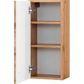 WELLTIME Hängeschrank "Soria", braun (eichefarben, eichefarben), B:30cm H:64cm T:20cm, Schränke, Hängeschrank