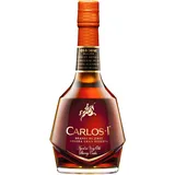 CARLOS I Brandy aus Jerez Solera Gran Reserva | Hergestellt aus Trauben nach dem Criadera- und Solera-Verfahren und gereift in alten Jerez-Fässern. Alkoholgehalt: 40 %. Flasche: 70 cl.