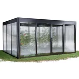 sunelements SunGarden Select Gewächshaus Aluminium Anthrazit SDP 10 mm 24,00 m2